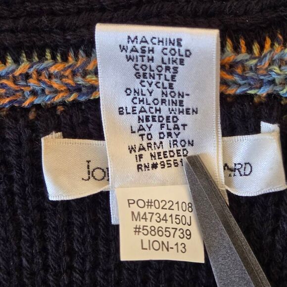 John Paul Richard Womens Knit Draping Aztec Sweater Vest Multicolor Size Medium - Picture 11 of 12